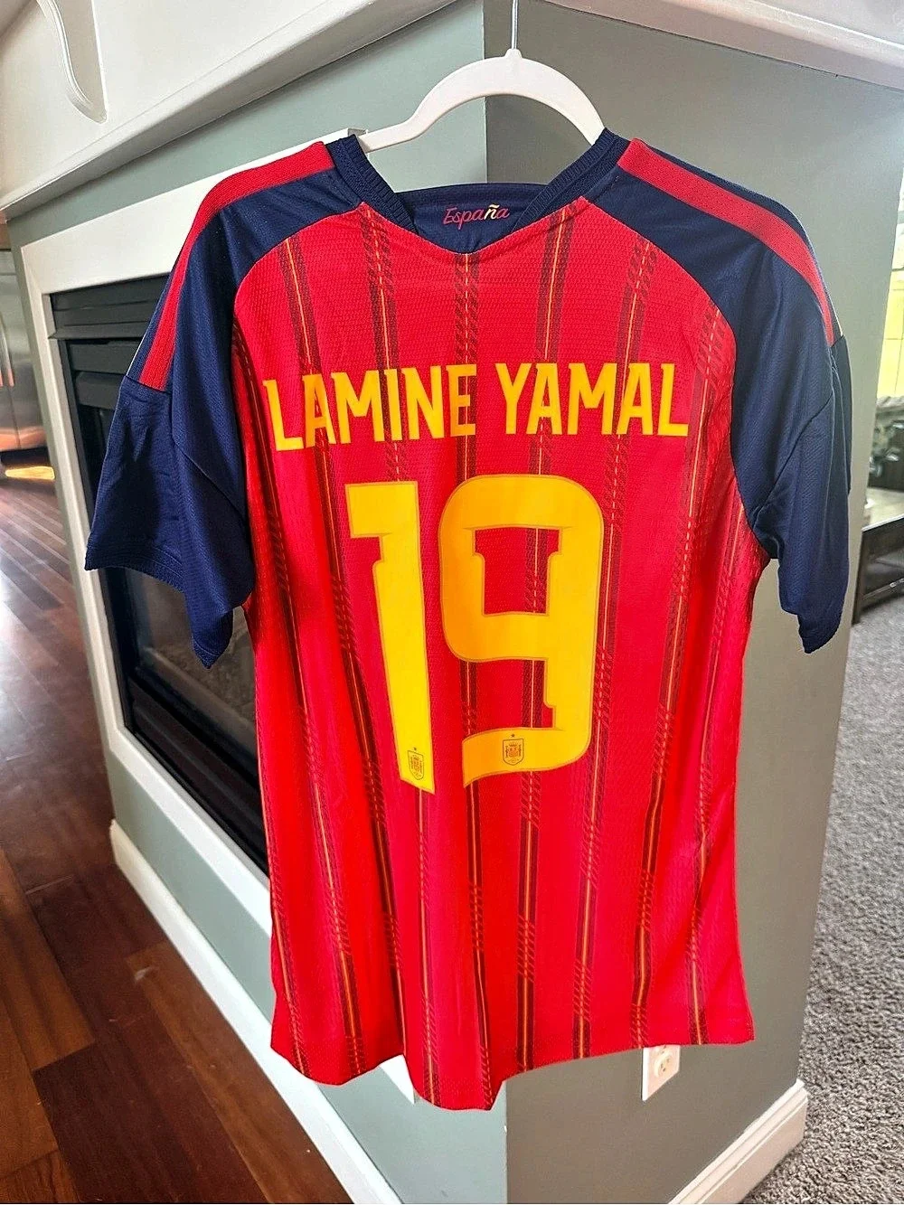 adidas adidas JSY P95985 Lamine Yamal Spain Soccer Jersey Red & Blue XL NWT